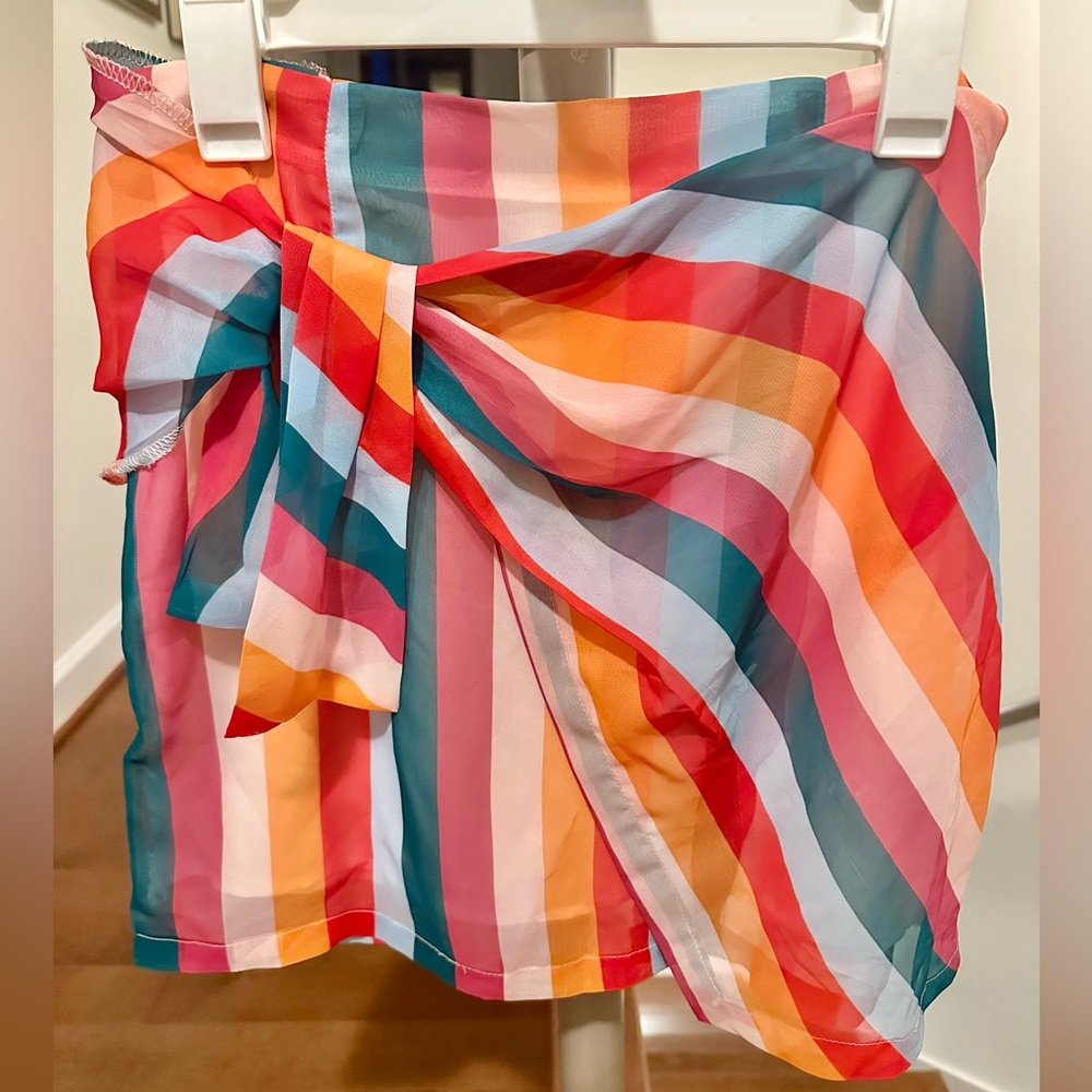 Multicolor Striped Skirt